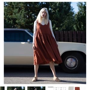 Not perfect linen - Heavy linen dress VOLUME (Size S/M)